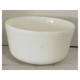 VINTAGE LARGE WHITE PYREX MIXING BOWL HAMILTON BEACH 8 3/4" ROUND X 5 1/2" TALL
