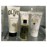 NEW PURE GREEK OLIVE BY KORRES - 3 TUBES BODY ELIXIR CREAM, 1 BOTTLE NOURISHING OIL