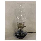 VINTAGE LAMPLIGHT FARMERS HOBNAIL CLEAR KEROSENE LAMP 13" TALL