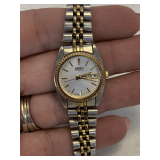 LADIES SEIKO QUARTZ WATCH WITH MULTICOLOR STEEL BAND