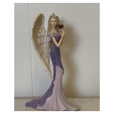 2013 HAMILTON COLLECTION OF THOMAS KINKADE ANGEL OF CARING W/ COA "STRENGTH" 7 3/4" TALL X 4 1/2" WIDE