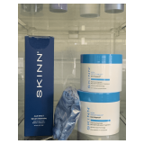 4 NEW SKINN PRODUCTS - 2 JARS OF MICRODERMABRASION CREAM, 1 AGE RESET SERUM