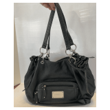 BLACK STADA LARGE HOBO PURSE