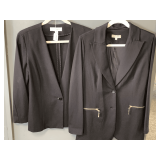 ILYSE HART LTD BLACK BLAZER SIZE 8 & DG2 BY DIANE GILMAN BLACK BLAZER SIZE SMALL