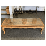 VERY UNIQUE VINTAGE HAND CARVED PHILIPPINES COFFEE TABLE 24" WIDE X 16" TALL X 60" LONG