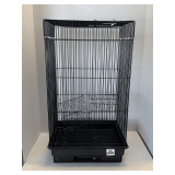 BLACK WIRE ANIMAL CAGE 24 1/2" TALL X 13 1/2" WIDE X 10" DEEP