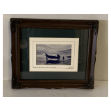 FRAMED "A WAY OF LIFE" MEN OF ARAN SIGNED BY ARTIST PHILIP GRAY 12X10