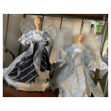 2 TREE TOPPERS 12 1/2", 14 1/2"