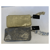 2 NEW MURVAL EVENING WRIST BAGS (SILVER, GOLD)