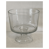 ANCHOR HOCKING "SAVANNAH" TRIFLE BOWL 8 1/2" TALL X 8 1/4" ROUND