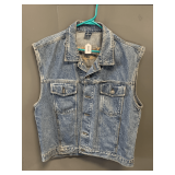 HARLEY DAVIDSON BLUE JEAN VEST SIZE L