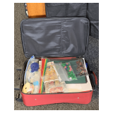SUITCASE FULL OF ARTS & CRAFTS SUPPLIES & SCRAPBOOKING STUFF