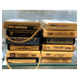 12 VINTAGE 8 TRACK TAPES