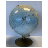 12" VINTAGE REPLOGLE COMPREHENSIVE WORLD GLOBE ON STAND
