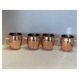 SET OF 4 18 OZ MOSCOW MULE COPPER MUGS