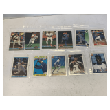 11 MISC BASEBALL CARDS (SEE PICS)