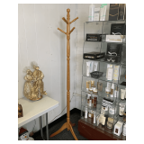 SOLID WOOD COAT/HAT RACK 71" TALL X 20" WIDE