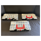Garage… Assorted fasteners, includes SAE screw, nut and washer assortment, metric screw, nut and washer assortment, and metal and wood screw assortment, see pictures for details.