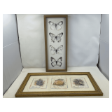 DR… Framed wall decor, two pieces, see pictures for details.