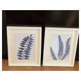 LR… Framed and matted botanical prints, set of two, see pictures for details.