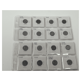 Collection of 1943 Steel Lincoln Wheat Cents in Protective Holders
