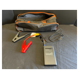 Garage…Power Boost Jump starter and portable charger, comes with cables, see pictures for details.