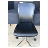 Garage… Rolling adjustable armless desk chair, sides and top are worn, see pictures for details.