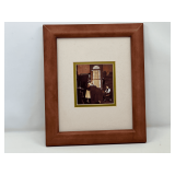 DR… Framed and matted Norman Rockwell print, “Marriage License”, see pictures for details.