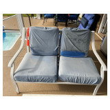 Patio…Outdoor lounge sofa with metal frame, see pictures of details.