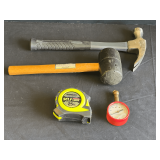 Garage… Hammer, mallet, tire gauge, and tape measure. Tub is not included, see pictures for details.