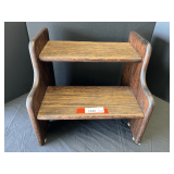 Garage… Wooden stepstool, see pictures for details.