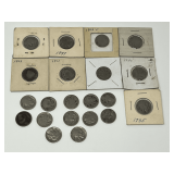Collection of United States Five Cent Coins Including Liberty Head and Buffalo Nickels