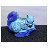 Ceramic Fashions USA Blue Squirrel Planter