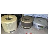 Assorted Household Lot Including Honeywell Air Purifiers, working condition unknown, and Decorative Flags
