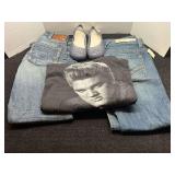 Apparel Lot: William Rast Jeans, Silver Jeans, and Embellished Flats