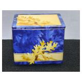 Collectible tin of assorted Christmas ornaments, see pictures for details.