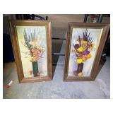 Framed art prints, two pieces, see pictures for details.
