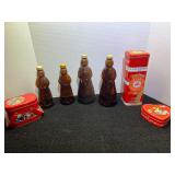 Collectible Mrs. Butterworth’s glass syrup bottles, also includes collectible tins, for details.