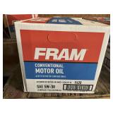 ONE CASE/12 BOTTLES FRAM SAE5W – 30 CONVENTIONAL MOTOR OIL