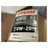 6 GALLONS OF FRAM SAE 0W – 20 FULL SYNTHETIC MOTOR OIL