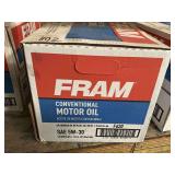ONE CASE/12 BOTTLES FRAM SAE5W – 30 CONVENTIONAL MOTOR OIL