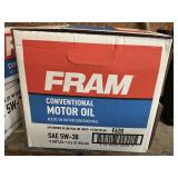 ONE CASE/12 BOTTLES FRAM SAE5W – 30 CONVENTIONAL MOTOR OIL