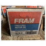 ONE CASE/12 BOTTLES FRAM SAE5W – 30 CONVENTIONAL MOTOR OIL