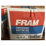 ONE CASE/12 BOTTLES FRAM SAE5W – 30 CONVENTIONAL MOTOR OIL