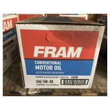 ONE CASE/12 BOTTLES FRAM SAE5W – 30 CONVENTIONAL MOTOR OIL