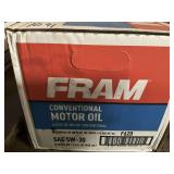 ONE CASE/12 BOTTLES FRAM SAE5W – 30 CONVENTIONAL MOTOR OIL