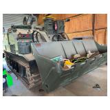 Military FV180 Co track vehicle, combat Engineer Tractor (CET), 24’9”L X 9’8” W X 8’ 9”H combat weight 17.5 tons.
