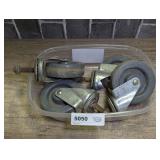 Swivel Casters with Threaded Stems and Nuts