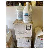 D3-Total solutions cleaner and disinfectant, and 1 box Zep industrial hand cleaner, 4 gallons per box, three boxes. See pictures for details.