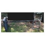 Basketball goal, backdrop plastic is busted, see pictures for details.